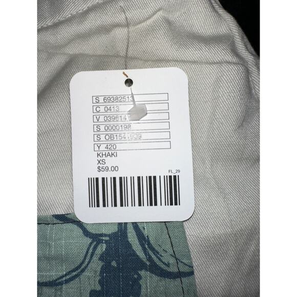 NWT URBAN RENEWAL URBAN OUTFITTERS UPCYCLED KHAKI PATCHWORK SHORTS - Picture 3 of 10